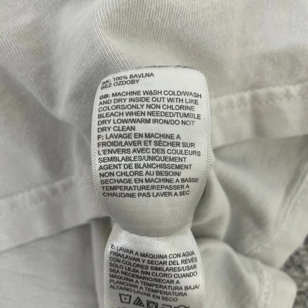 North Face T Shirt Mens Small Himalayan Suit Graphic Long Sleeve White